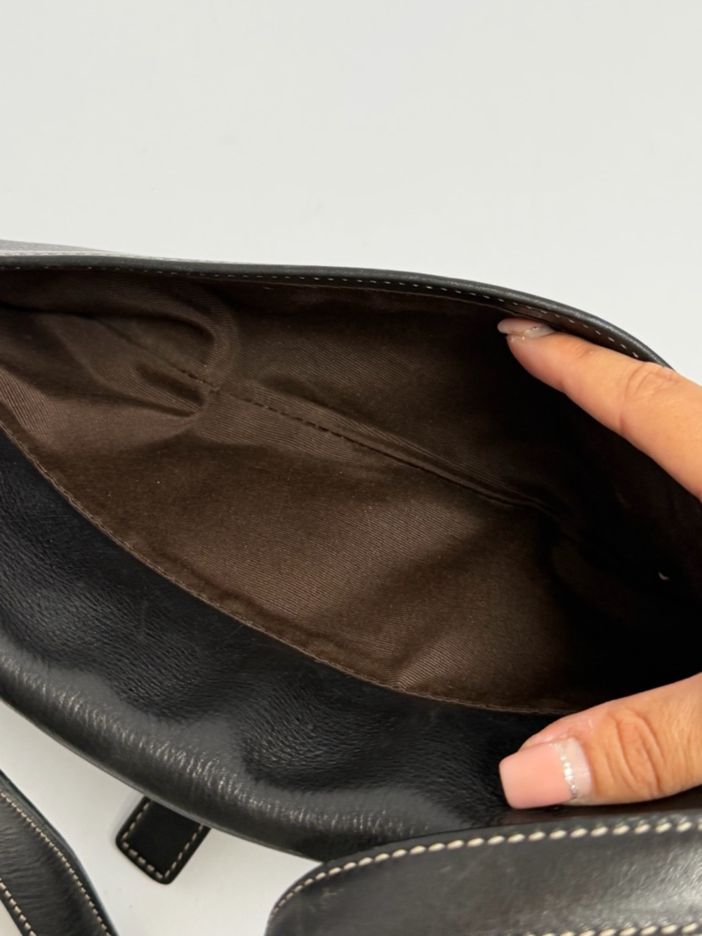 Coach Y2K Hampton East West Black Leather Shoulder Bag - Picture 13 of 13